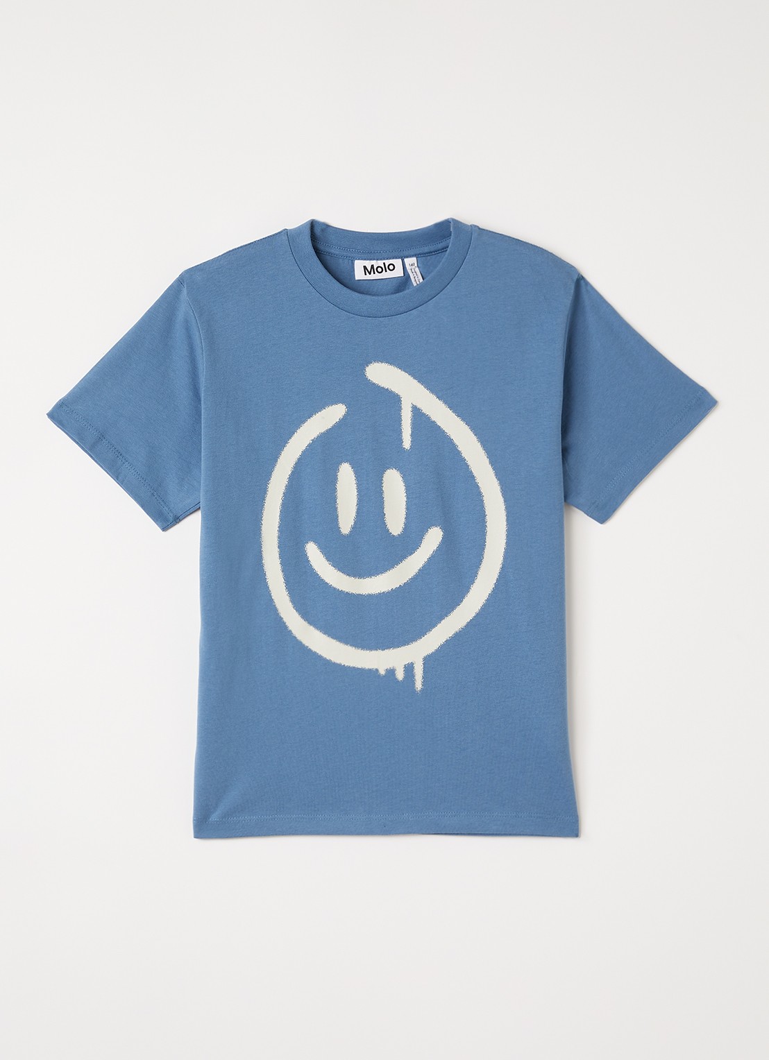 Molo Riley T-shirt met print - voorkant blauw