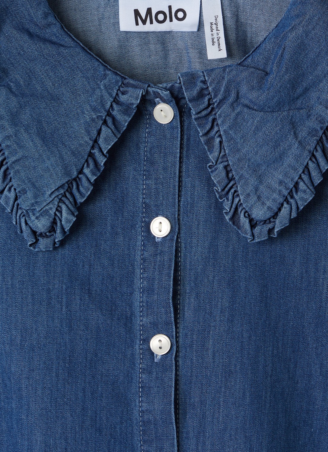 Molo Robbin blouse van chambray - detail 3 indigo