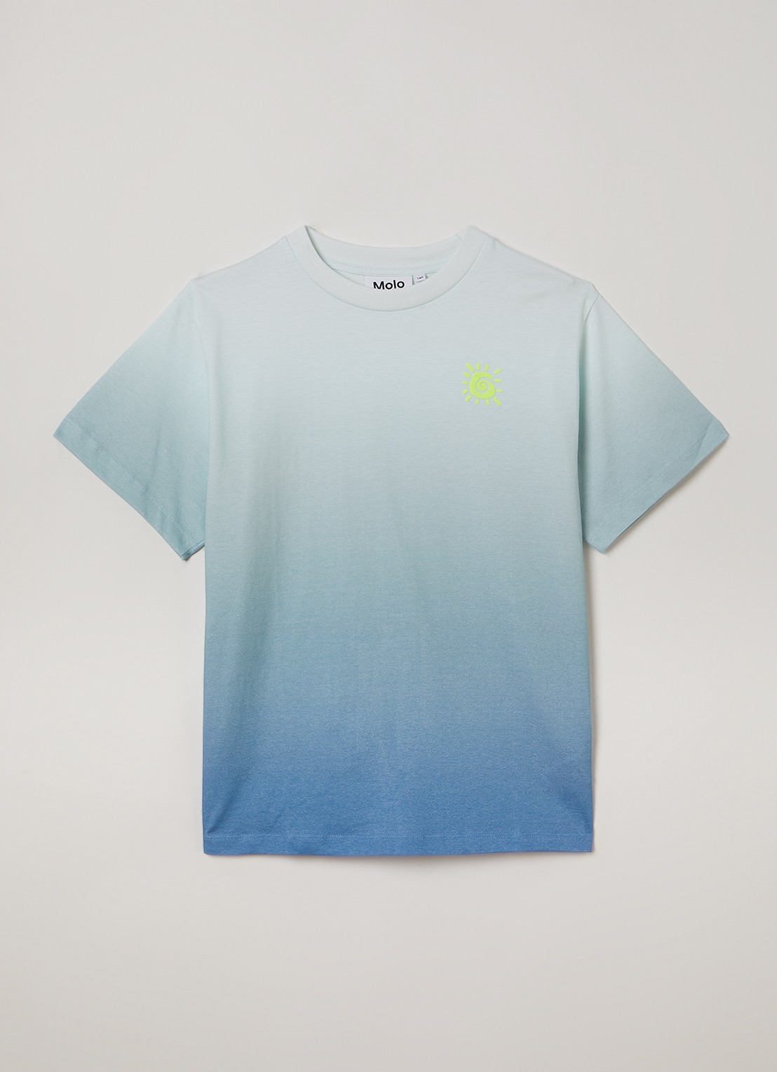 Molo Rodney T-shirt met dip-dye - voorkant lichtblauw
