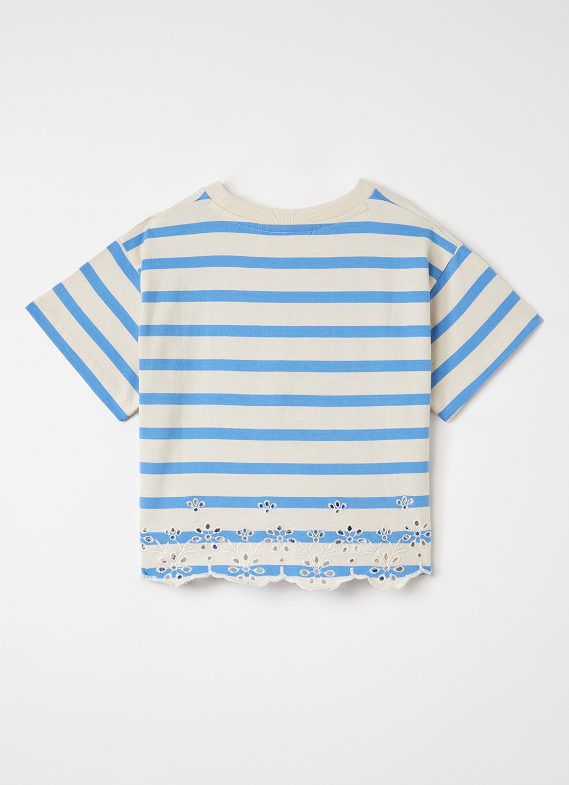 Molo Rosita T-shirt met streepprint - voorkant 2 blauw