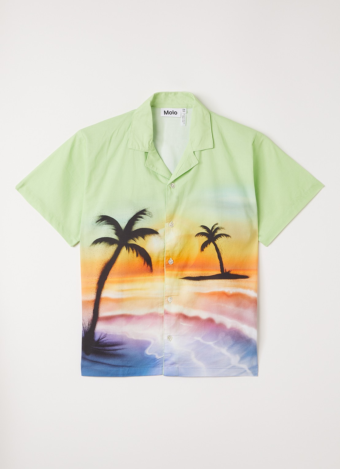 Molo Rui overhemd met print - voorkant groen