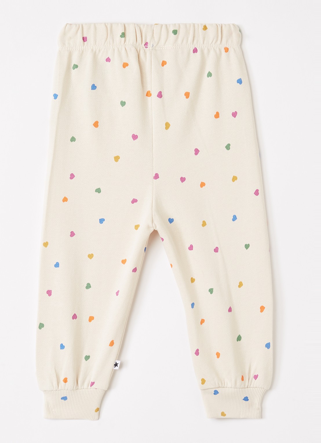 Molo Simeon tapered fit joggingbroek met print - voorkant 2 creme