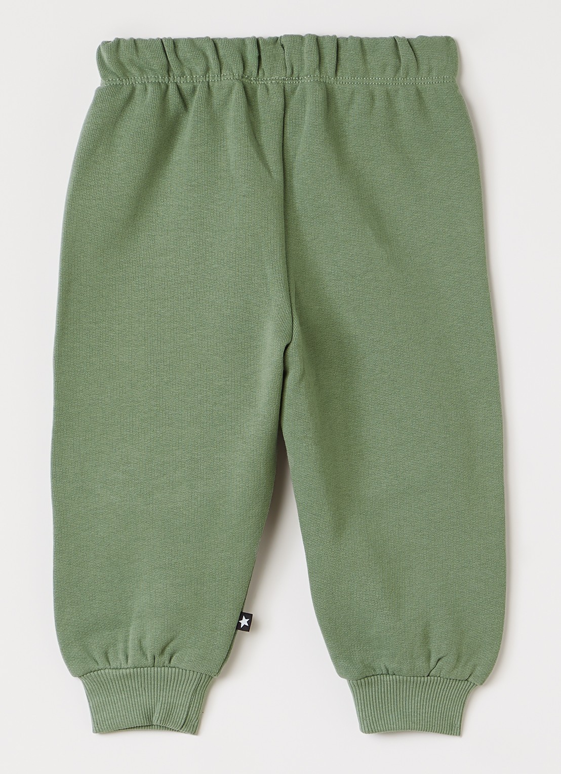 Molo Simeon tapered fit joggingbroek met print - voorkant 3 legergroen