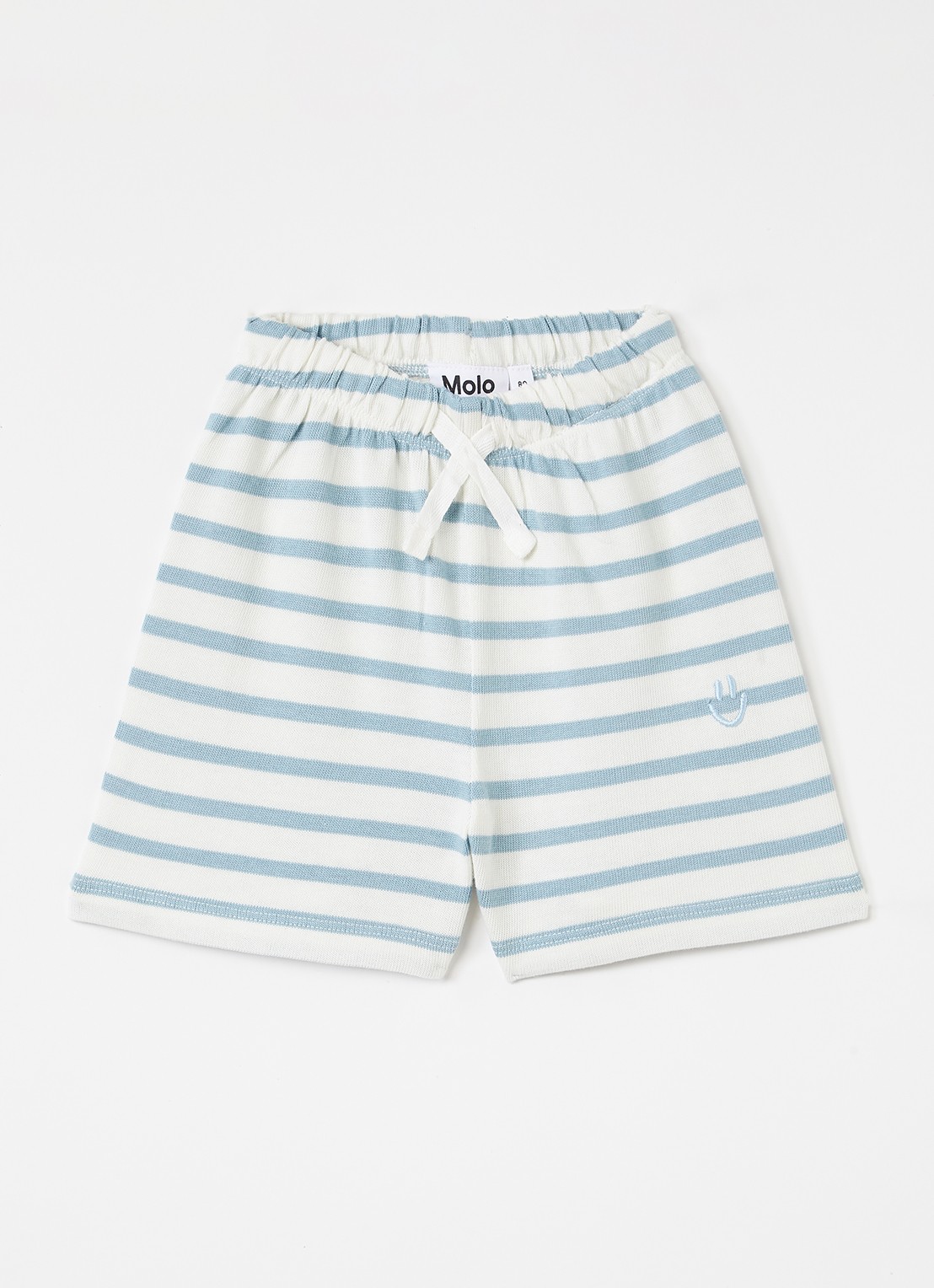 Molo Skie loose fit korte broek  - voorkant staalblauw