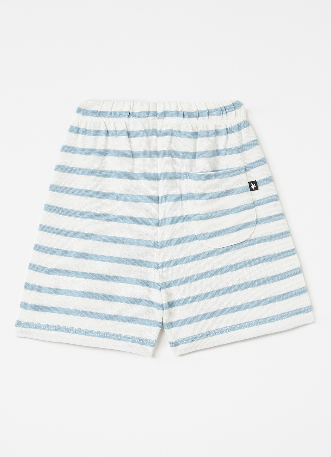 Molo Skie loose fit korte broek  - voorkant 2 staalblauw