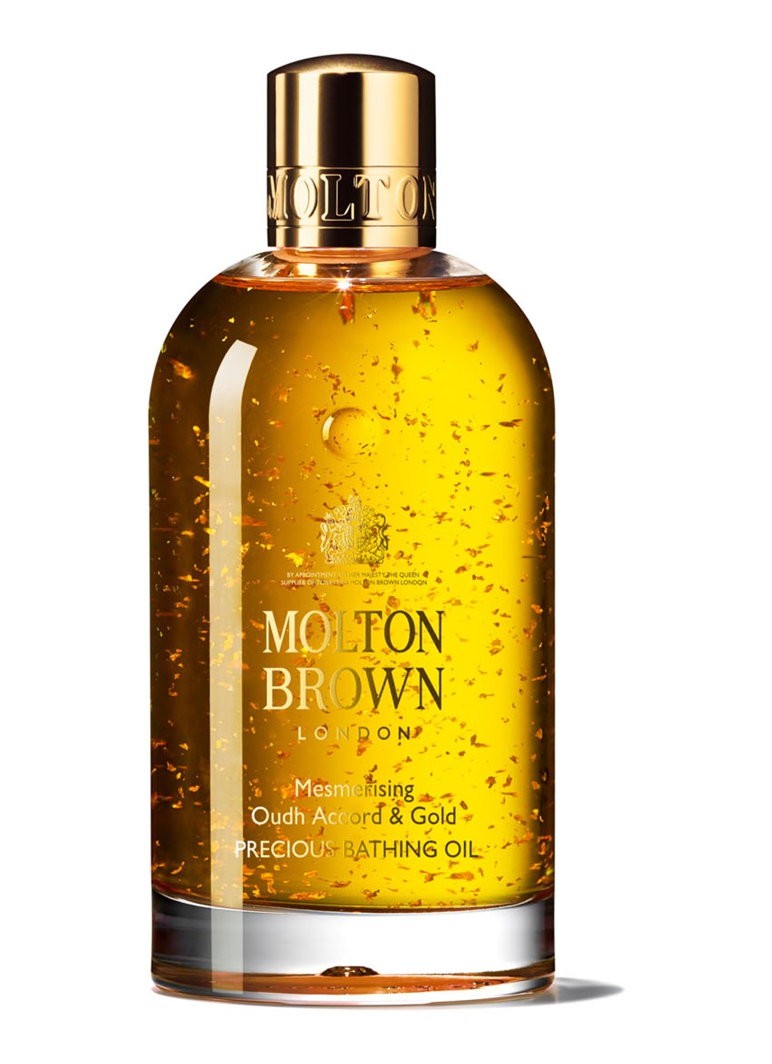 Molton Brown Mesmerising Oudh Accord & Gold Precious Bathing Oil - badolie - voorkant 6 undefined