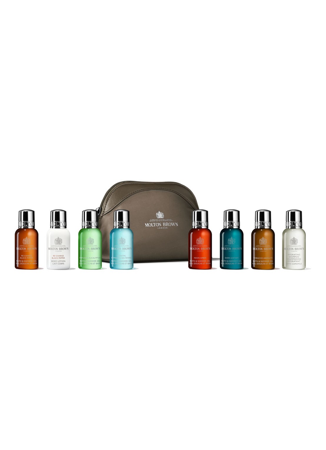 Molton Brown The Classic Explorer Body & Hair Mini Travel Bag - verzorgingsset - voorkant undefined