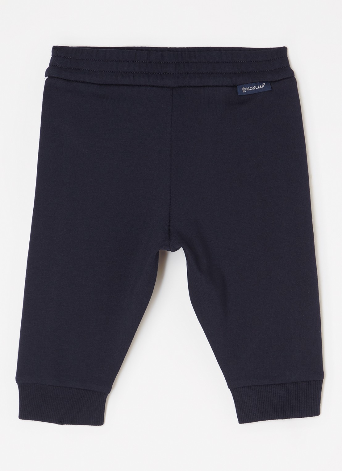 Moncler 80996 tapered fit joggingbroek met logoband - voorkant 2 donkerblauw