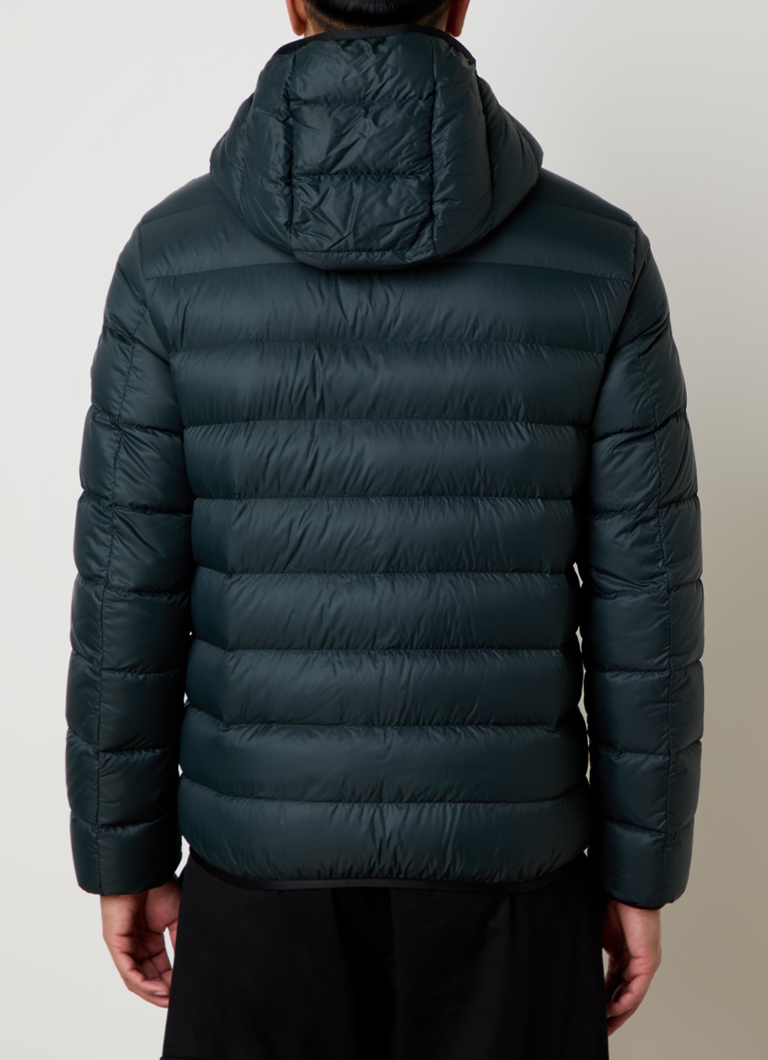 Moncler Alrai gewatteerde jas met donsvulling - achterkant 6 olijfgroen