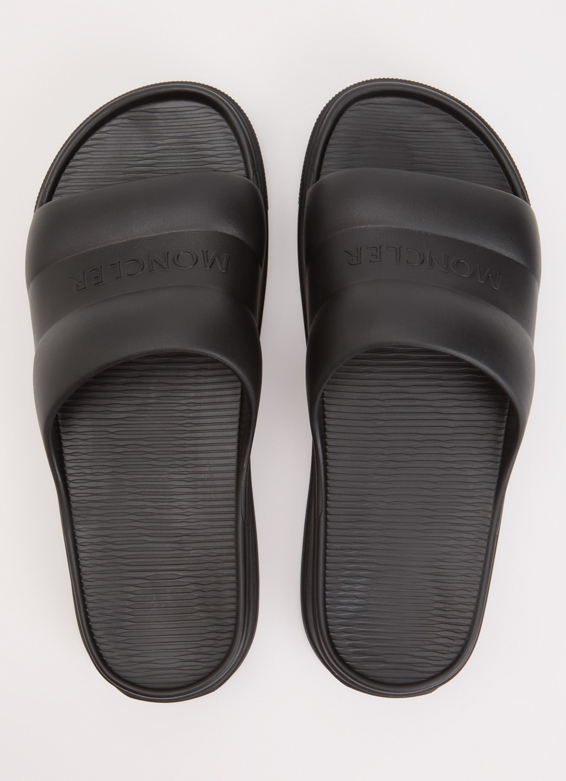 Moncler Altive slipper met logo - detail 4 zwart