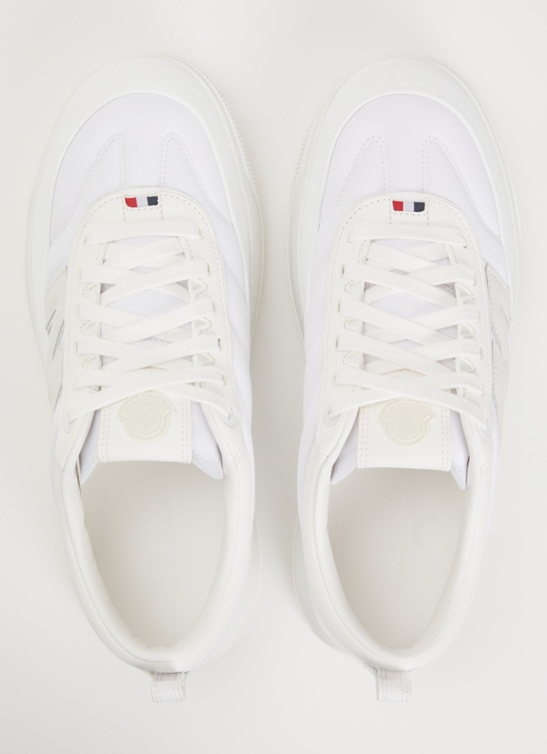 Moncler Altive sneaker met nubuck details - detail wit