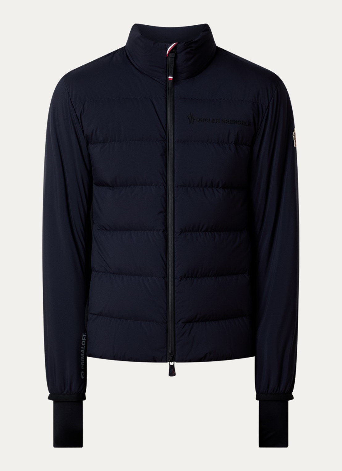 Moncler Araripe gewatteerd jack met donsvulling en waterafstotende coating - voorkant donkerblauw