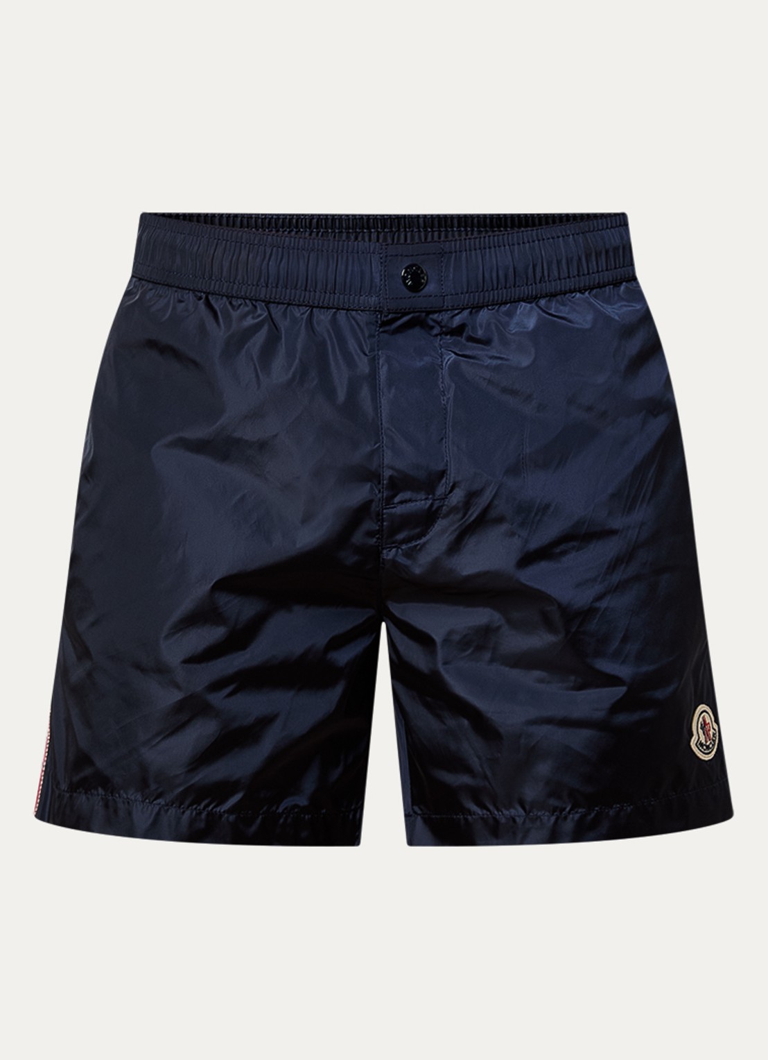 Moncler Archivio zwemshorts met logo en steekzakken - voorkant 4 donkerblauw