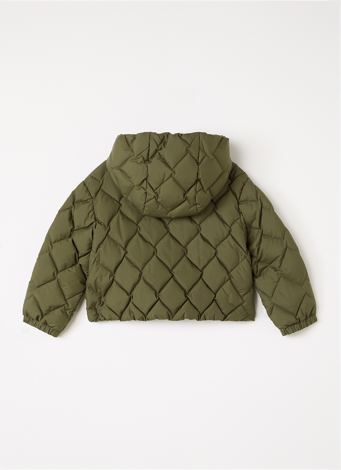 Moncler Ava pufferjack met donsvulling - achterkant groen