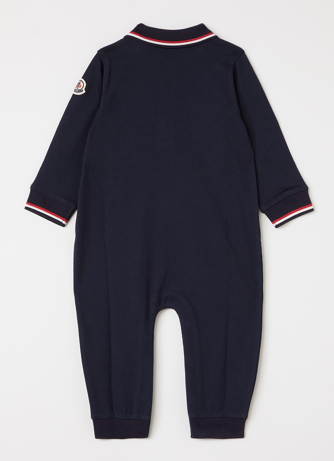 Moncler Babypak met kraag - voorkant 2 donkerblauw