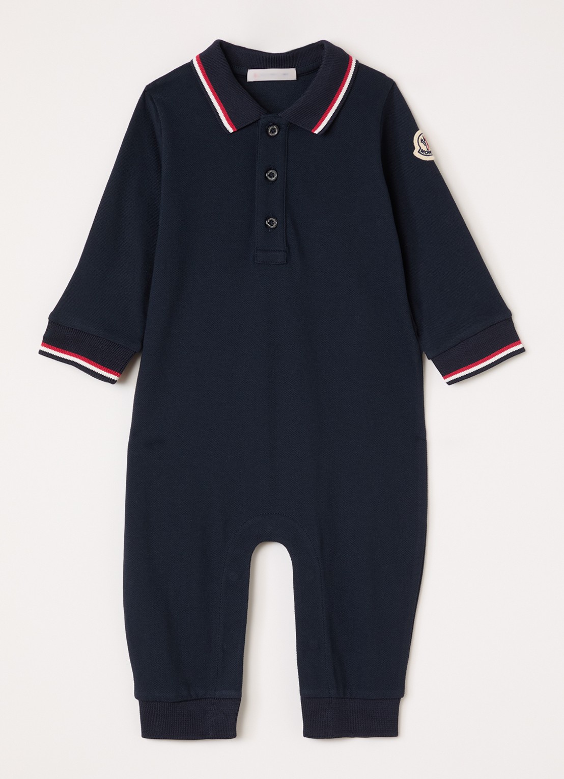 Moncler Babypak met polokraag - voorkant blauw