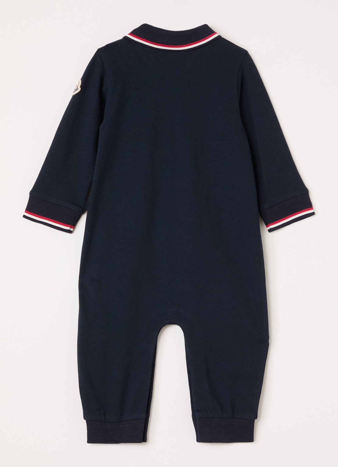 Moncler Babypak met polokraag - voorkant 2 blauw