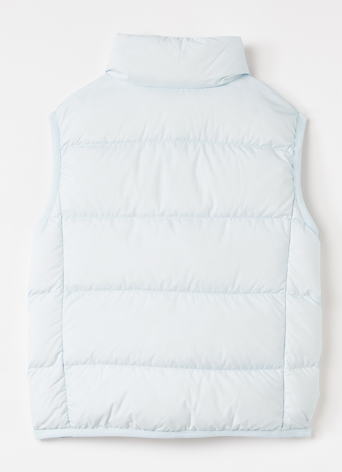 Moncler Badia bodywarmer met donsvulling - achterkant lichtblauw