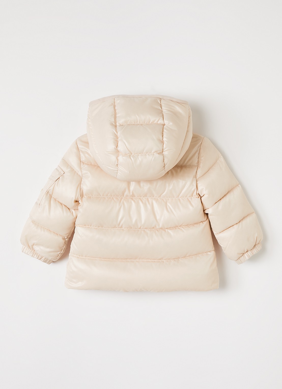 Moncler Bady gewatteerd jack met donsvulling - achterkant 3 creme