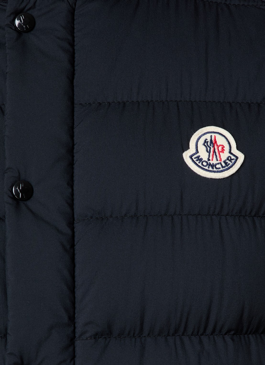 Moncler Barthe gewatteerde bodywarmer met donsvulling en logo - detail 6 zwart