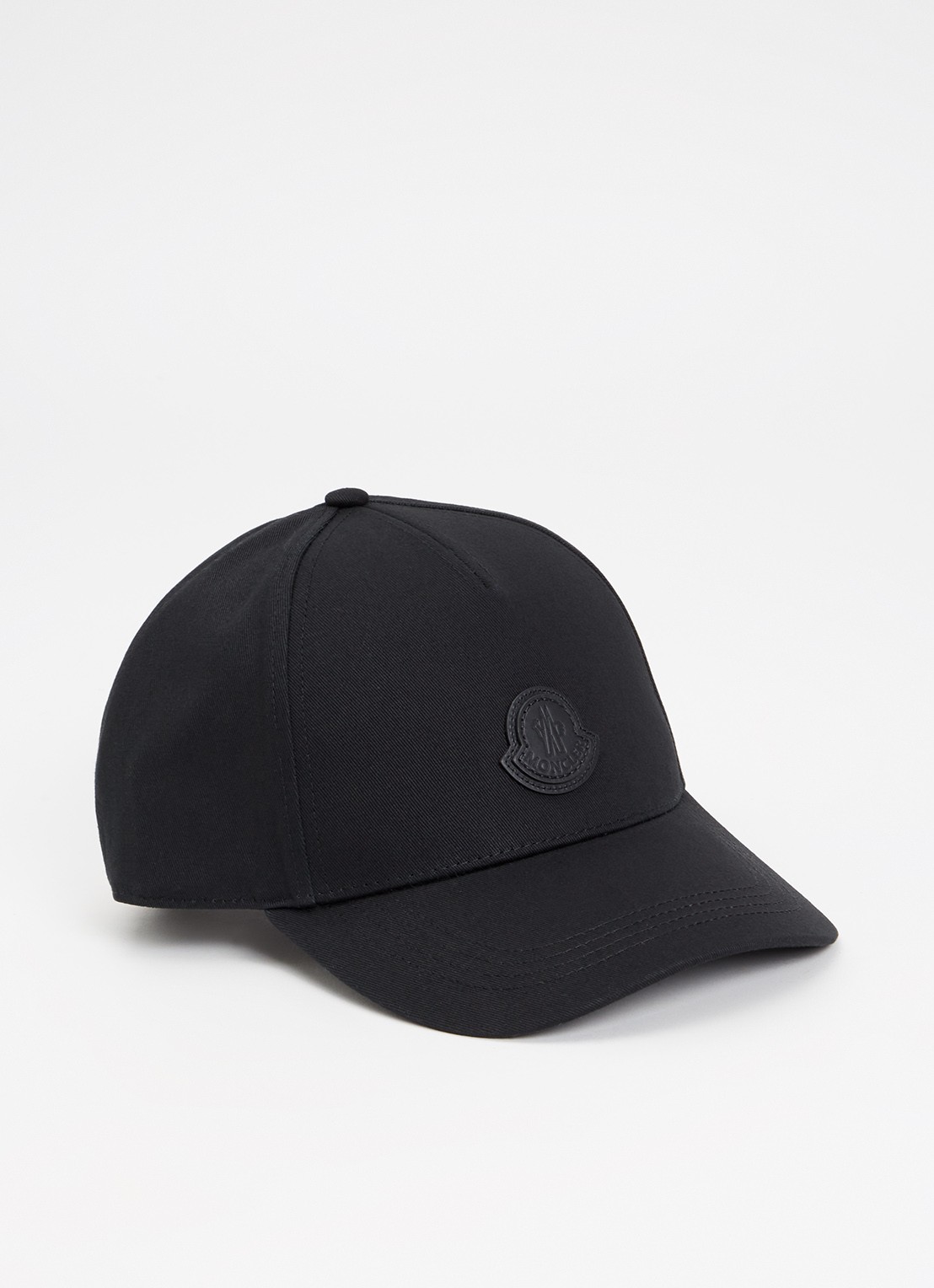 Moncler Baseball pet met logo - voorkant zwart