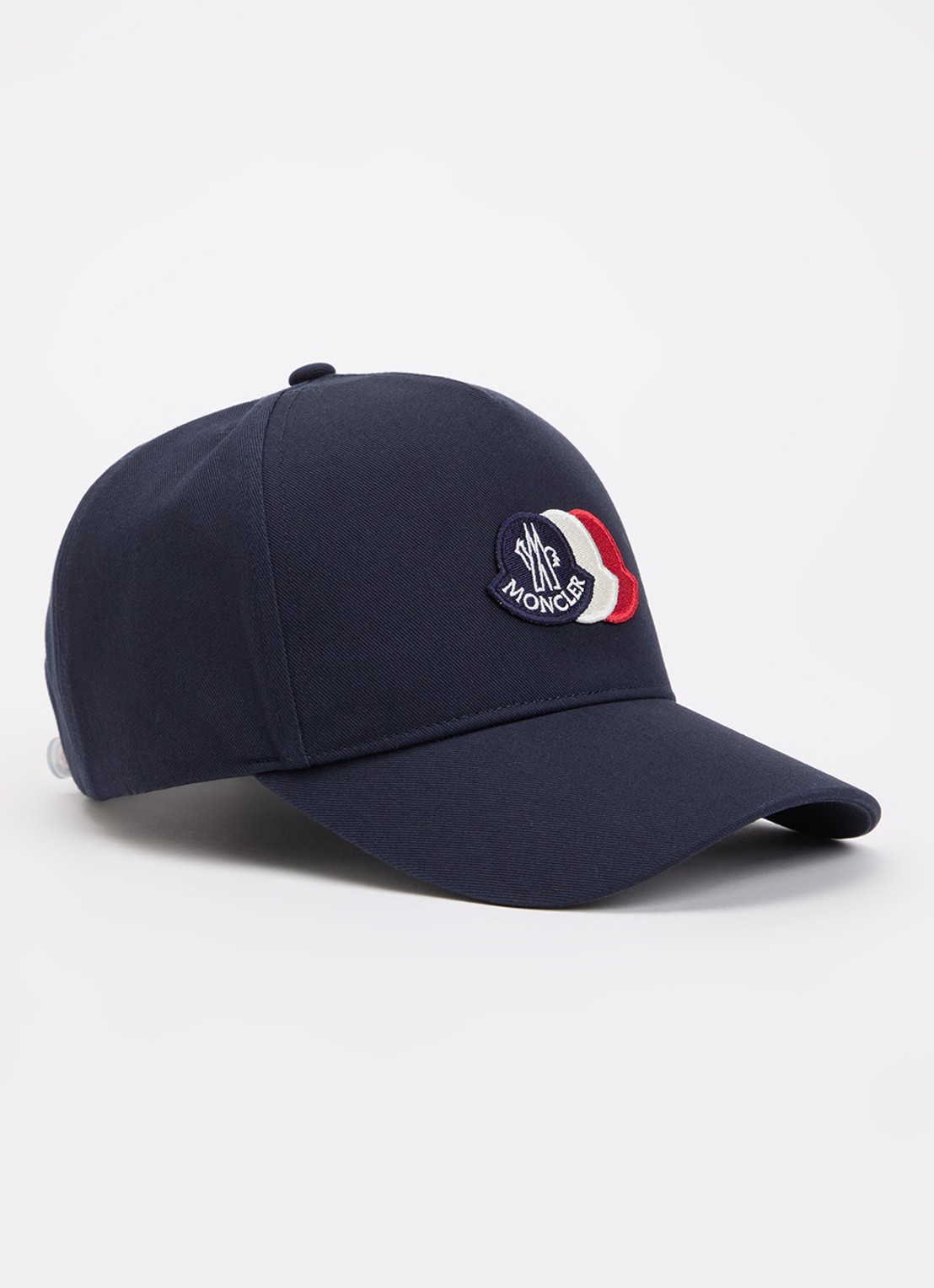Moncler Baseball pet met logoborduring - voorkant donkerblauw