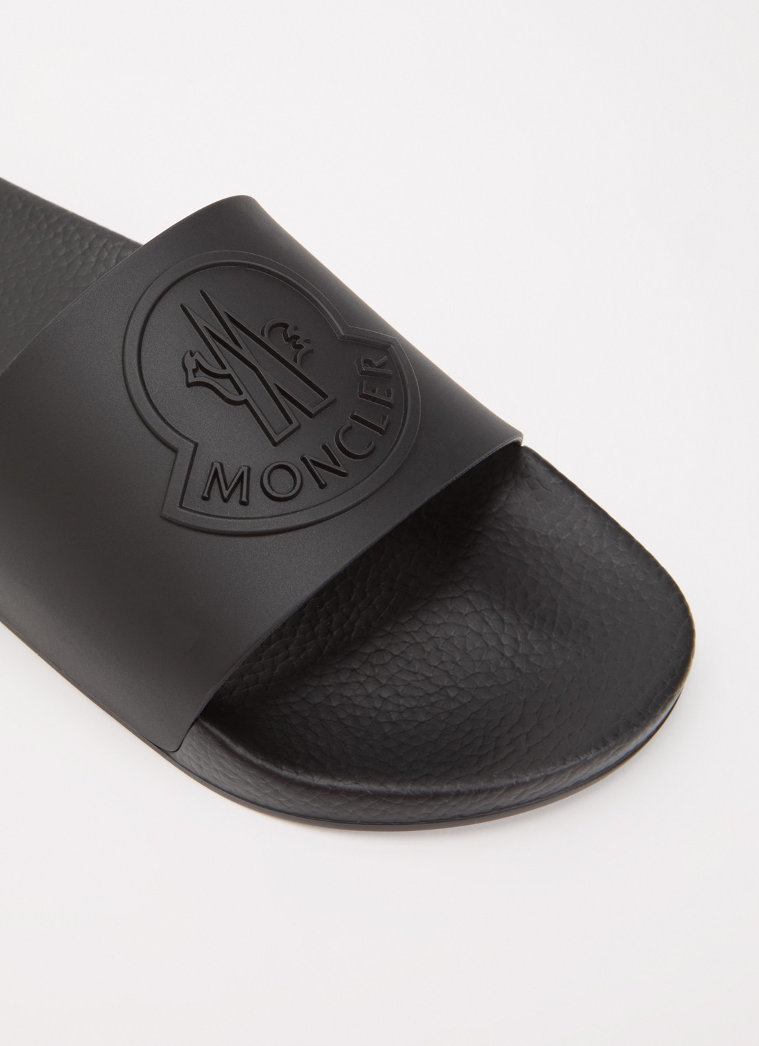 Moncler Basile slipper met logo - detail 6 zwart