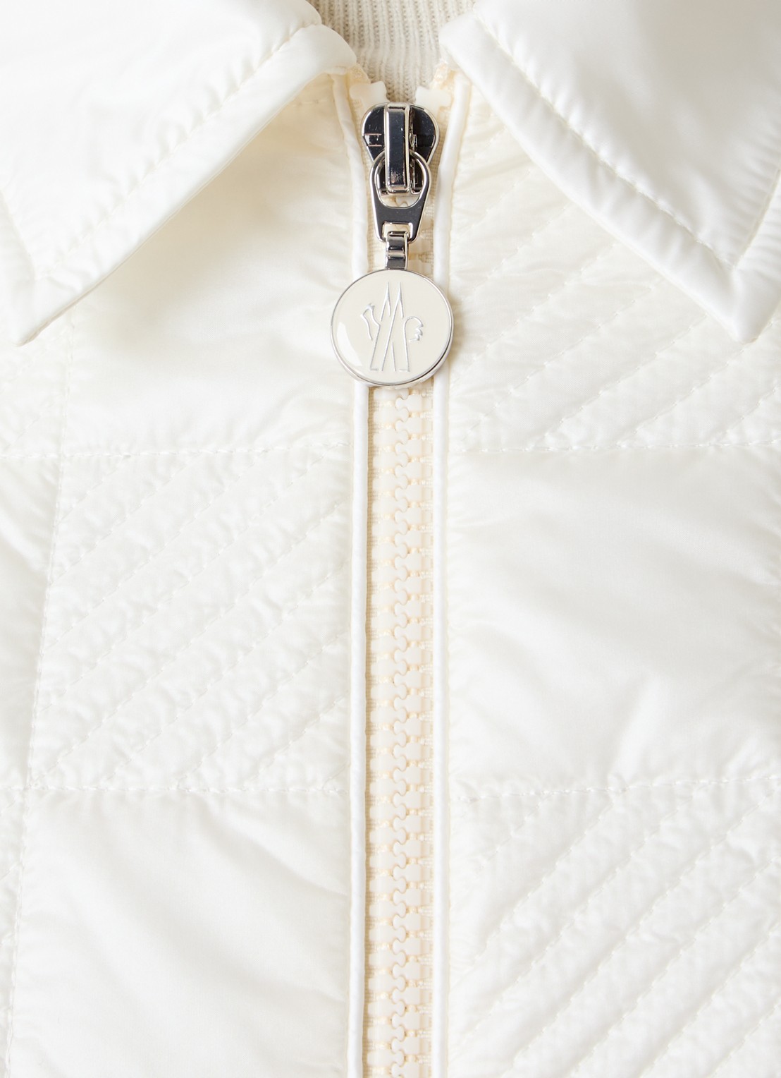 Moncler Camicia jack met ruitdessin - detail 5 beige