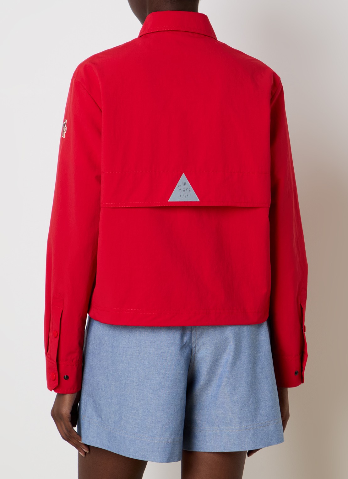 Moncler Camicia overshirt met steekzakken  - achterkant rood