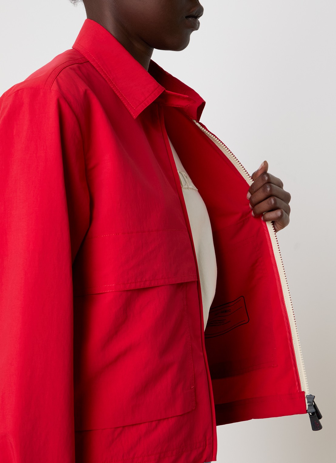 Moncler Camicia overshirt met steekzakken  - detail 5 rood