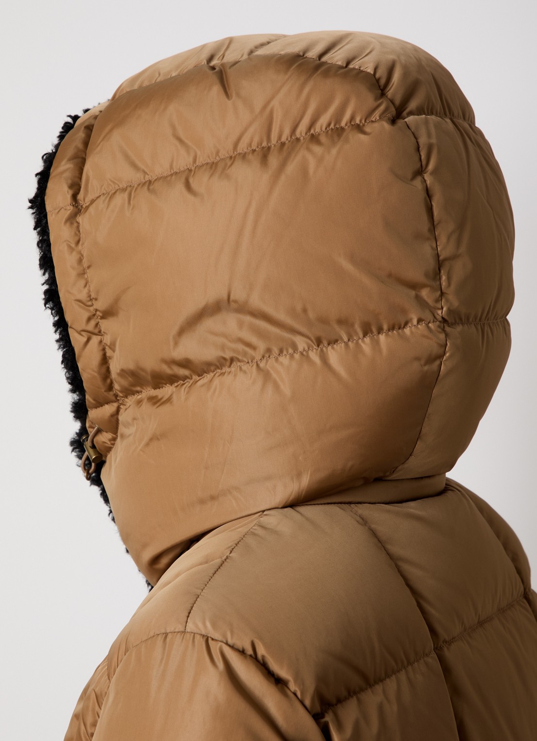 Moncler Castelnou puffer jack met afneembare capuchon - detail 3 camel