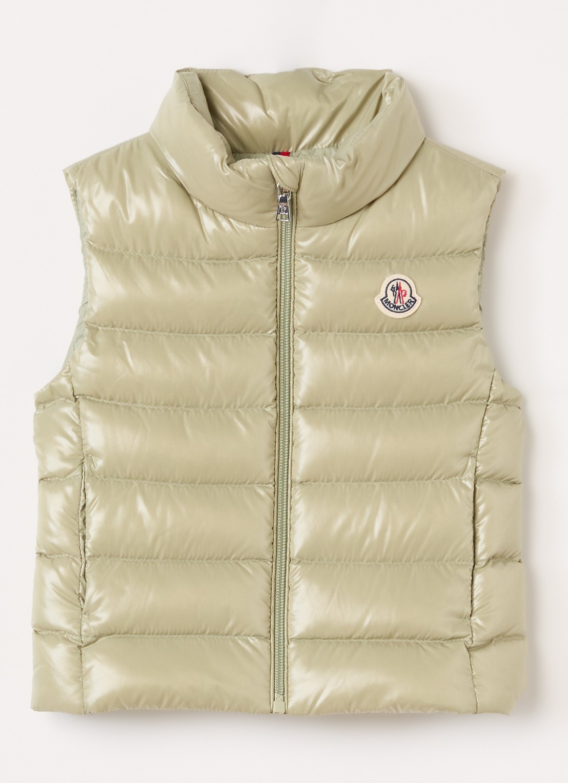 Moncler Chany bodywarmer met donsvulling - voorkant groen