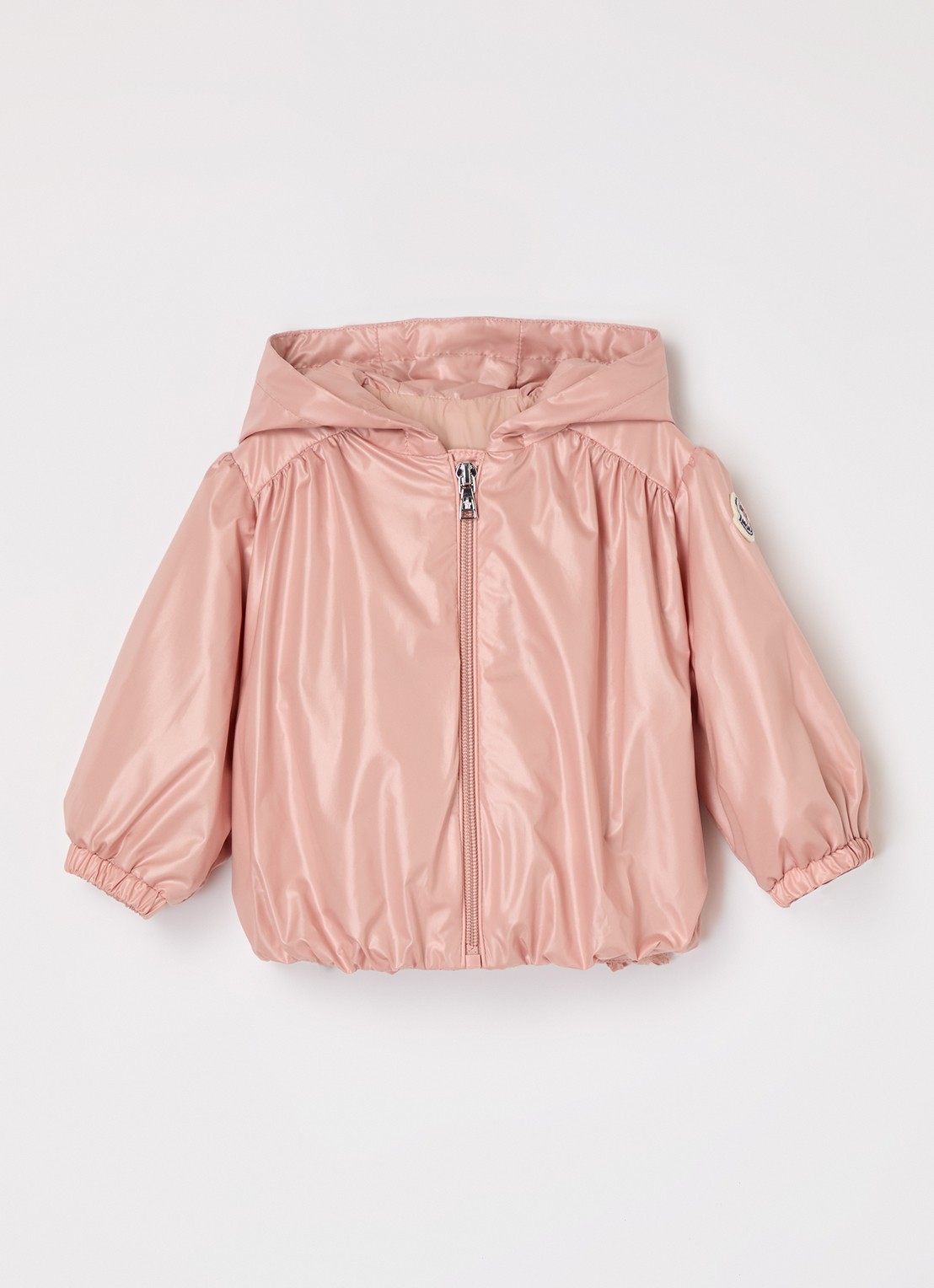 Moncler Chazeron jack met capuchon - voorkant 2 zalmroze