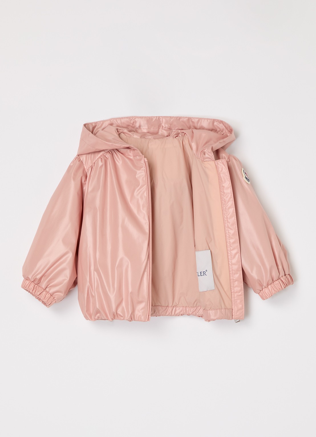 Moncler Chazeron jack met capuchon - voorkant 3 zalmroze