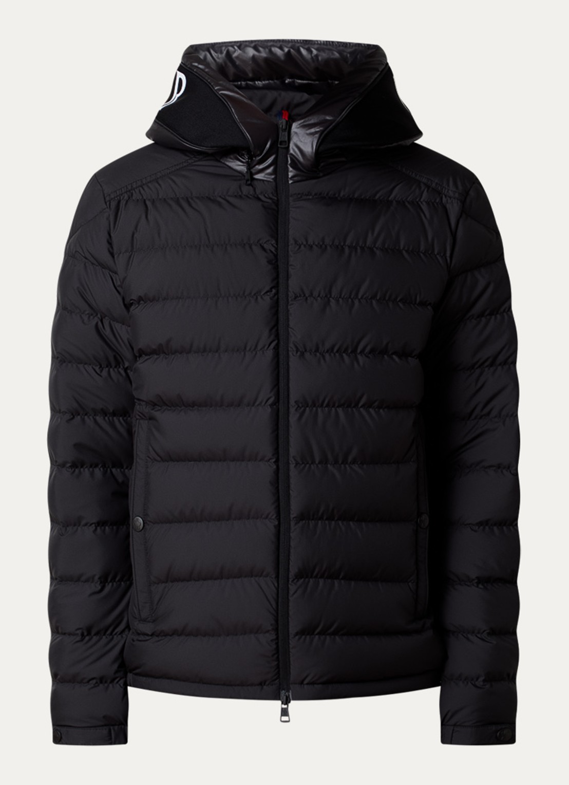 Moncler Chevrerie gewatteerd jack met donsvulling - voorkant 2 zwart