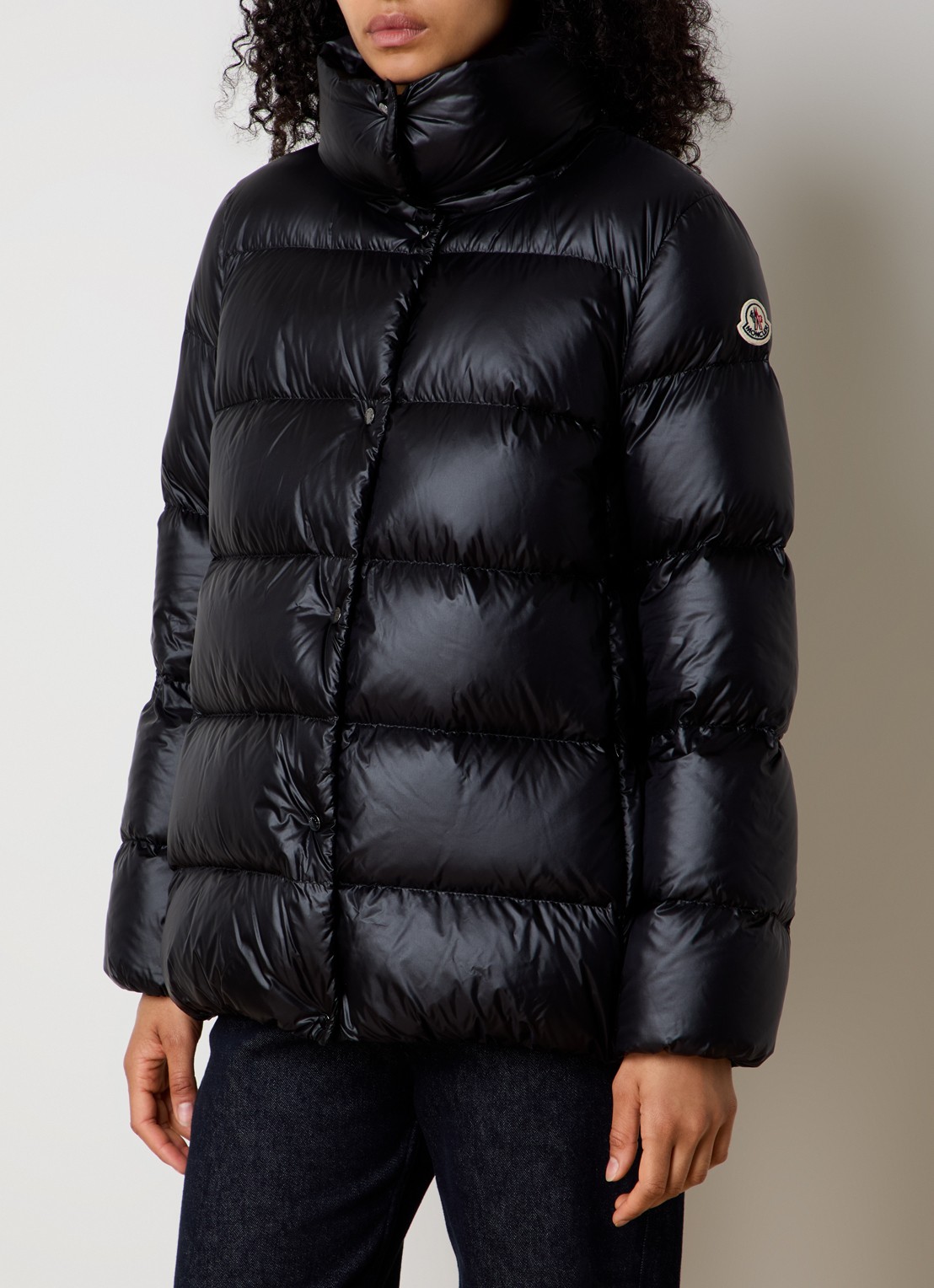 Moncler Cochevis gewatteerd jack met donsvulling en capuchon - detail 2 zwart