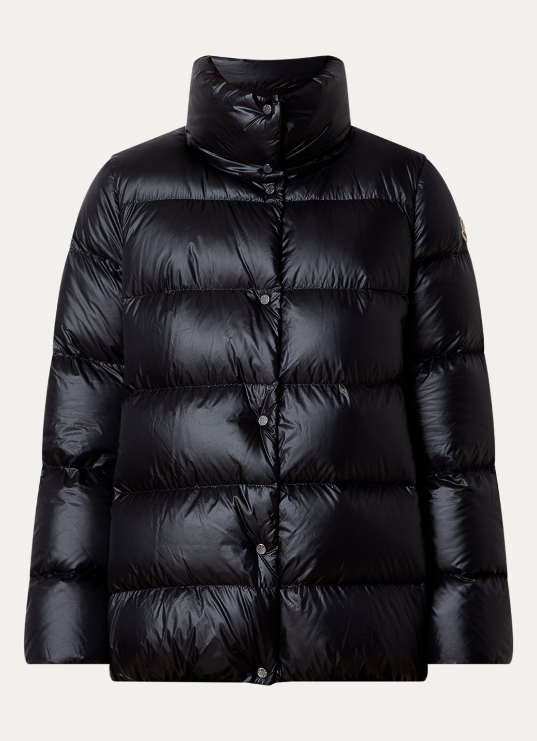 Moncler Cochevis gewatteerd jack met donsvulling en capuchon - voorkant 5 zwart