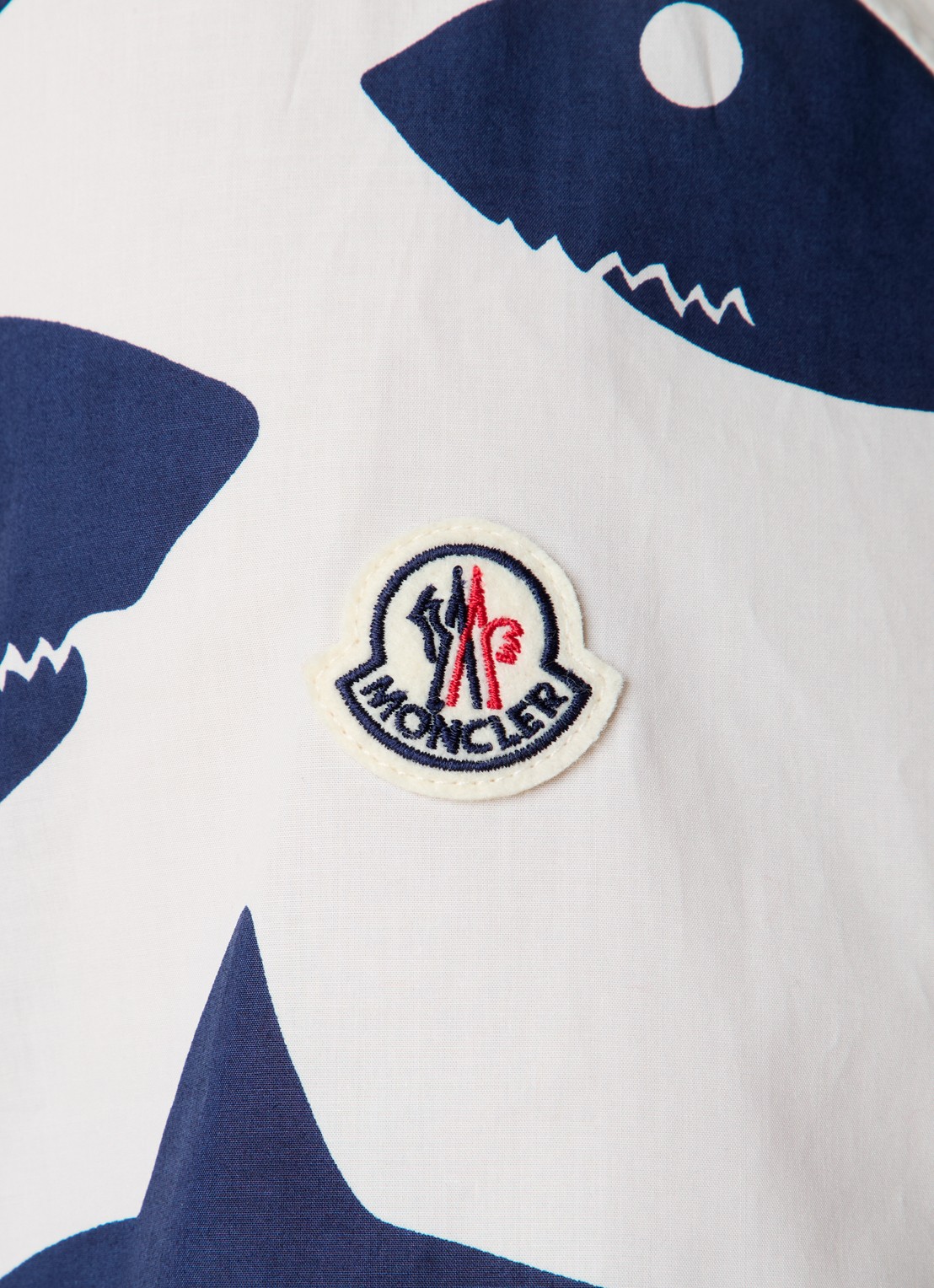 Moncler Comfort fit overhemd met print - detail 5 gebroken wit