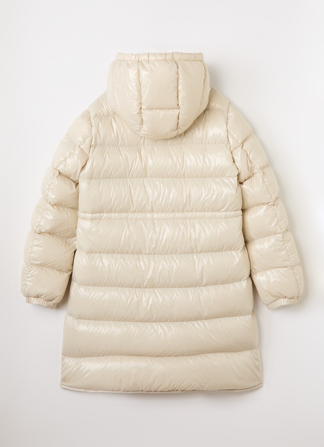 Moncler Dacca gewatteerde jas met donsvulling - achterkant creme