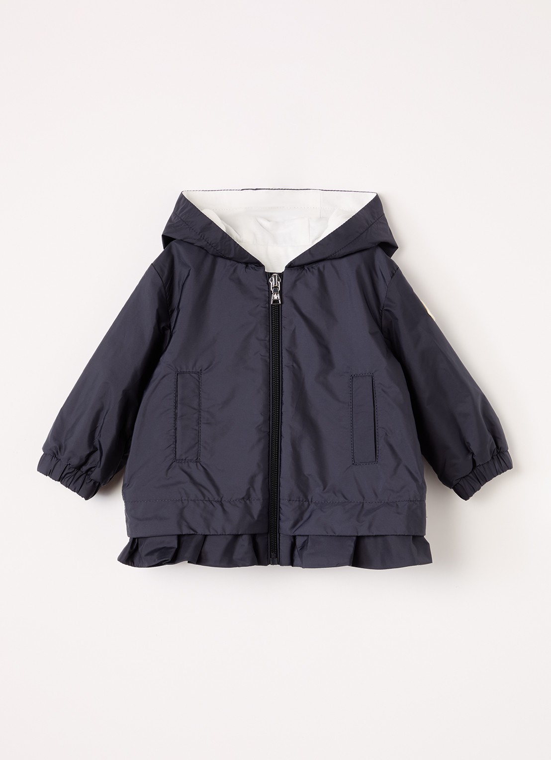 Moncler Dana jack met capuchon - voorkant 2 donkerblauw
