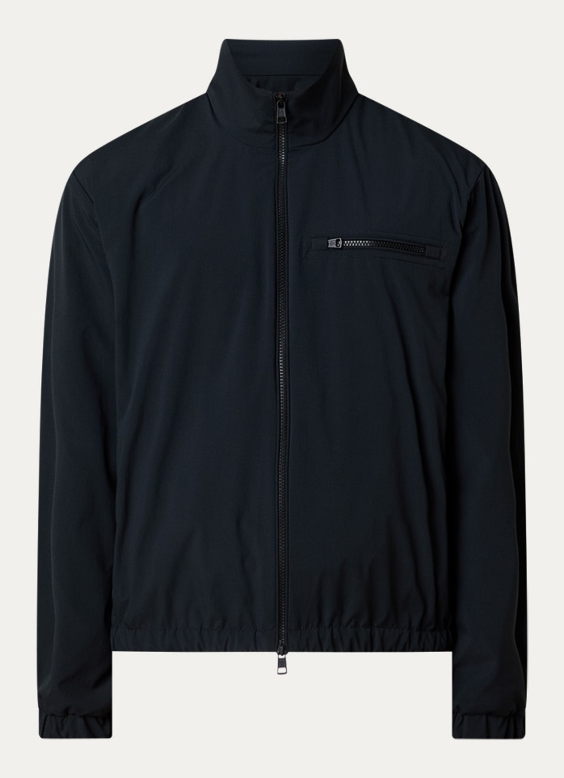 Moncler Danby bomberjack met steekzakken - voorkant 2 zwart