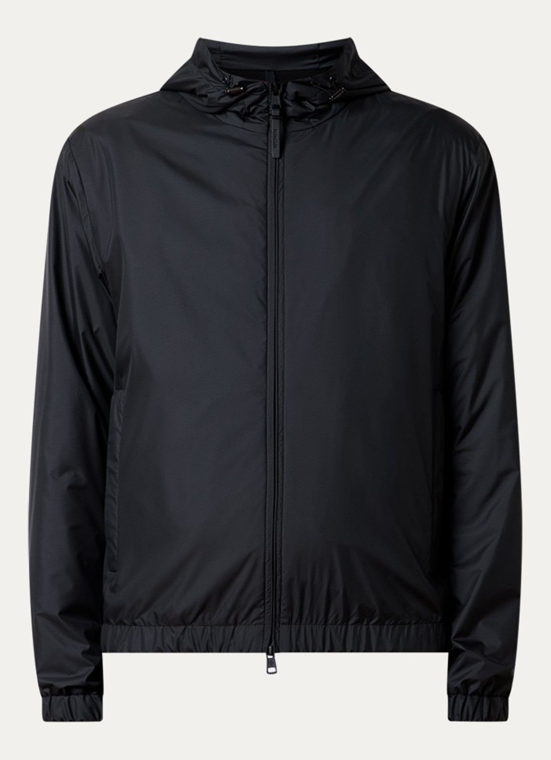 Moncler Domene windjack met capuchon - voorkant 2 antraciet