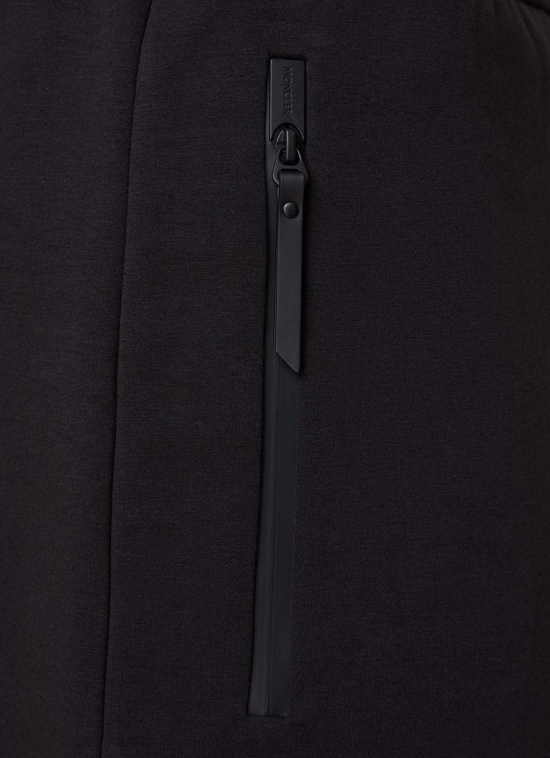 Moncler Double Face straight fit korte joggingbroek met ritszakken - detail 2 zwart