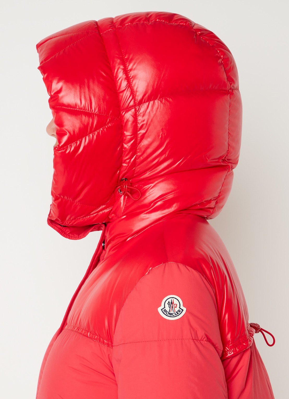Moncler Etival gewatteerd jack met donsvulling en steekzakken - detail 3 steenrood