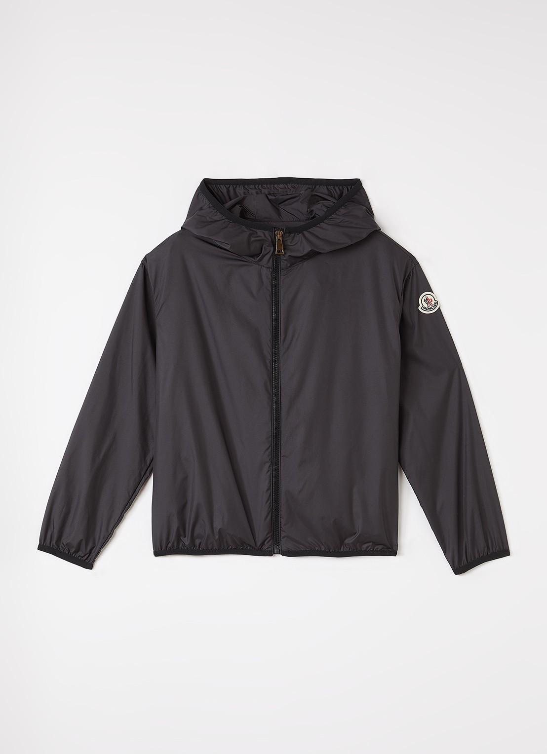 Moncler Fegeo windjack met ritszakken en capuchon - voorkant 2 zwart