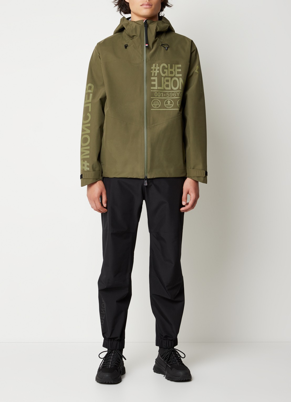 Moncler Fel Gore-Tex  lightweight windjack met ritszakken - voorkant 6 groen