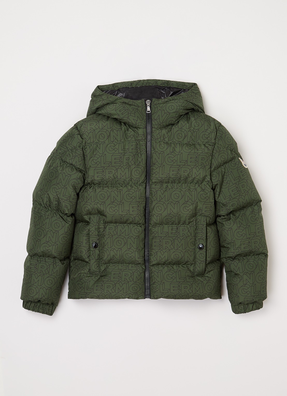 Moncler Fergus puffer jack met donsvulling - voorkant 2 groen