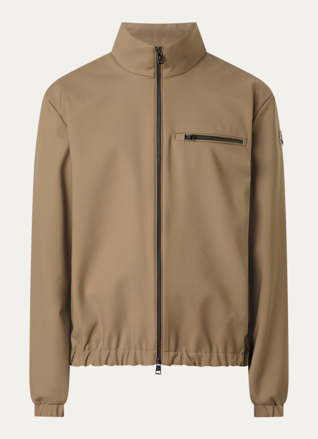 Moncler Fourioun jack met ritszakken en logo - voorkant 2 zand