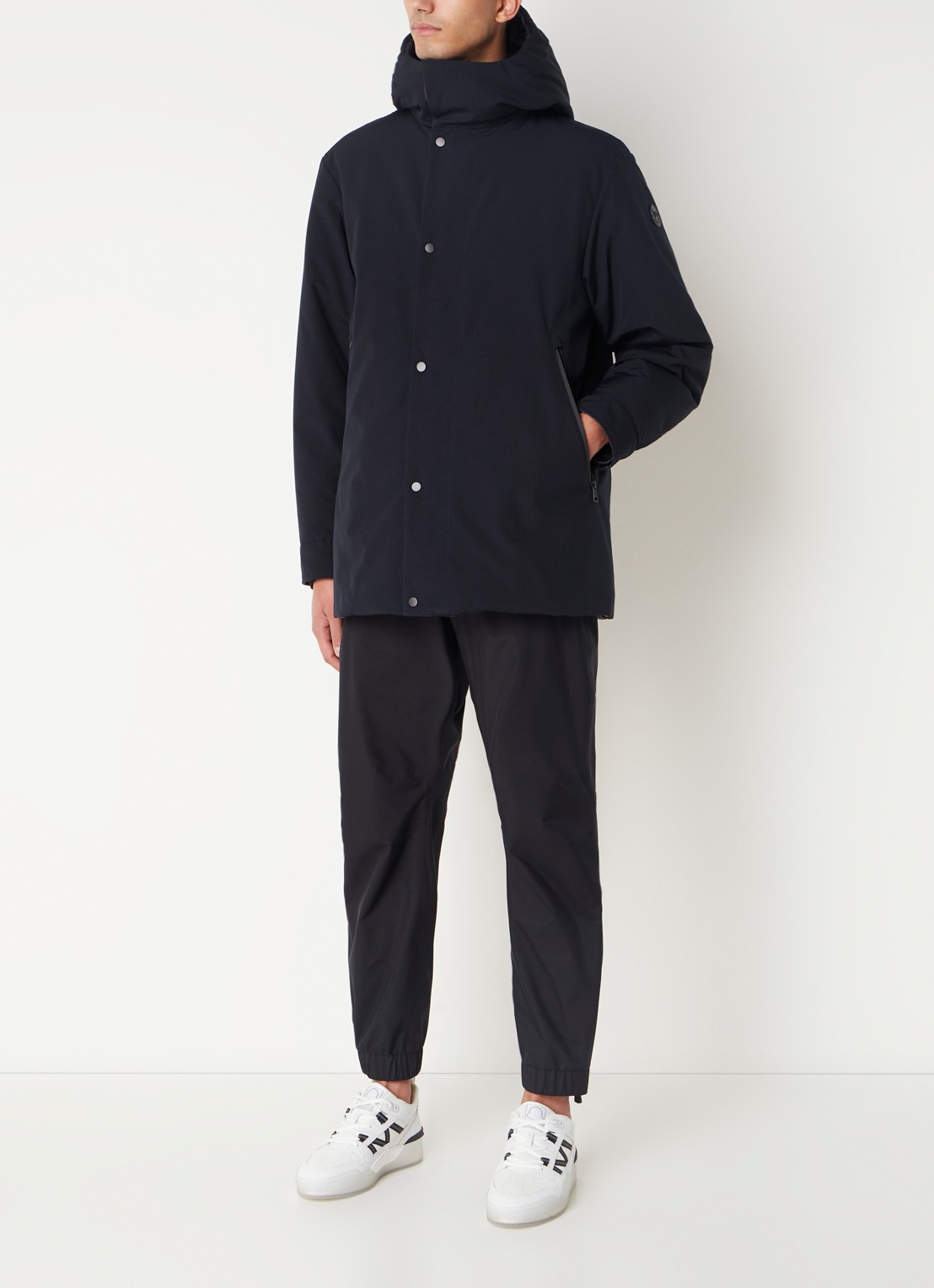 Moncler Fowey reversible gewatteerde parka met donsvulling - voorkant 7 donkerblauw