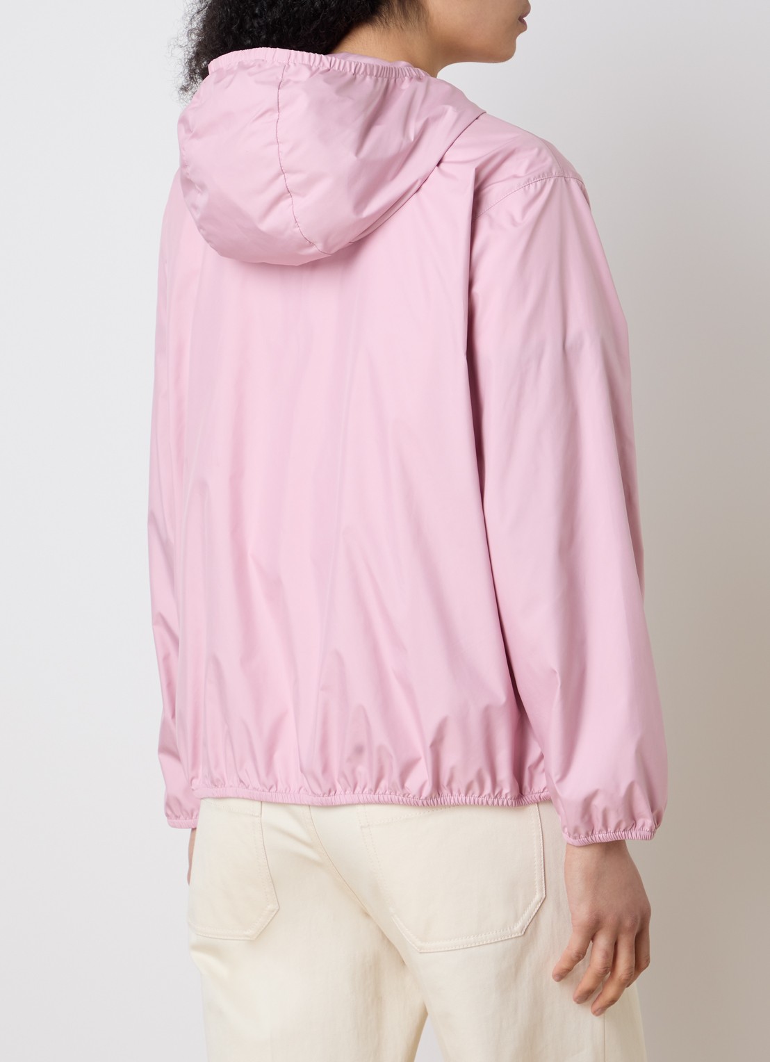 Moncler Fregeos windjack met capuchon en steekzakken - achterkant roze